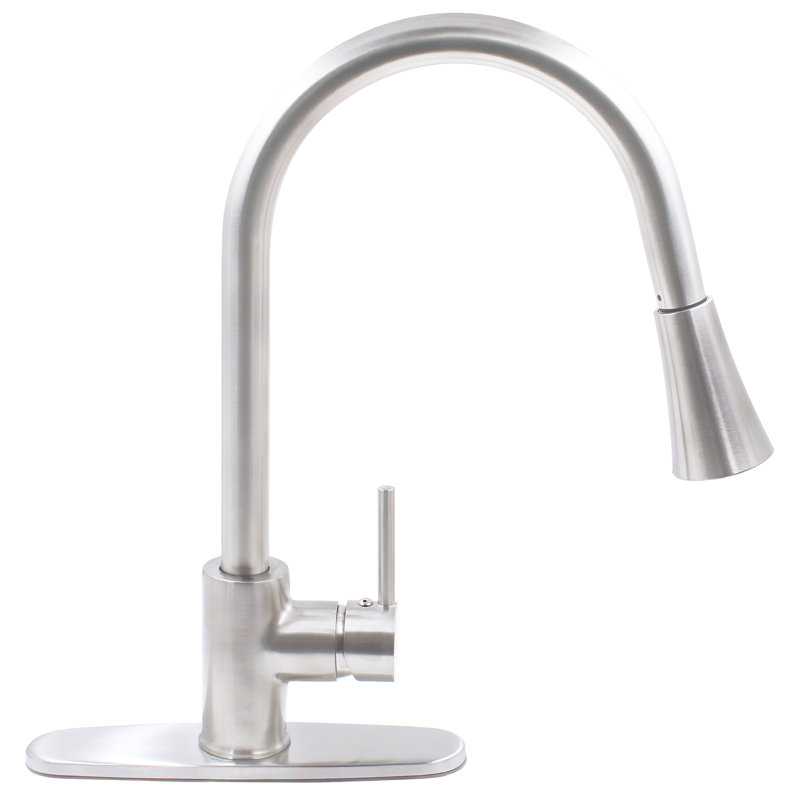 Novatto Pull Down Kitchen Faucet, Brushed Nickel 