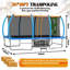 Trampoline carré 10X16FT-120886783