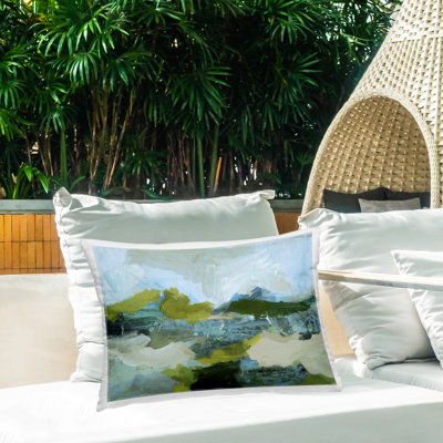 Coussin extérieur Expressive Abstract Scenery