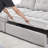 Triple Conversion Chenille Combo Sleeper Sofa Bed with Storage and Recliner Function for Small Spaces-732354575