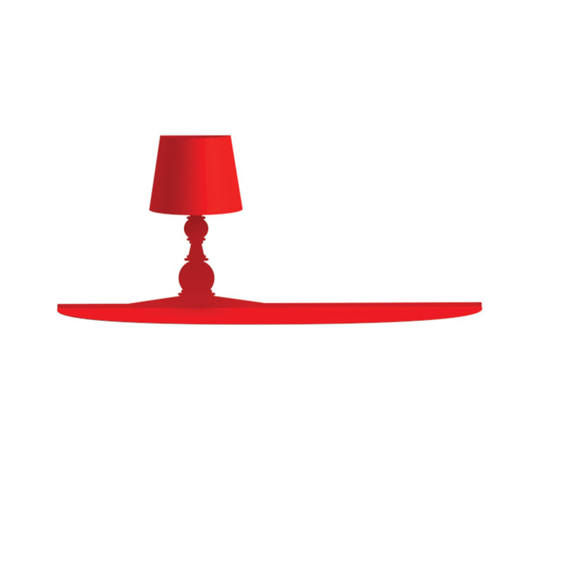 Adone Table Lamp, Red