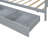 Twin Size Wooden Daybed With 3 Drawers, USB Ports And Desk , Gray-2033620028