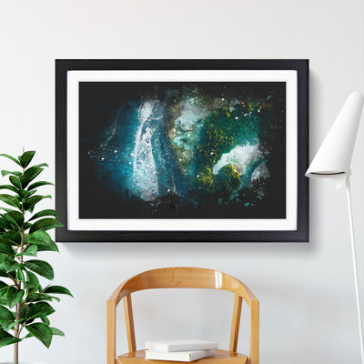 Kaafu Atoll in the Maldives - Picture Frame Graphic Art