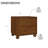 Sabirin Solid Wood Nightstand Walnut
