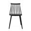 Ensemble de 2 chaises de salle à manger noires en polypropylène avec dossier en broche pour chaises de chambre modernes avec charme-121115112