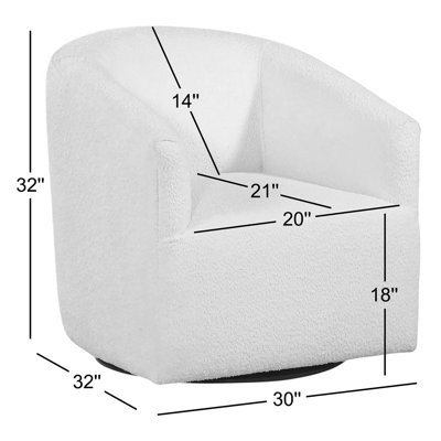 Briles Swivel Barrel Chair