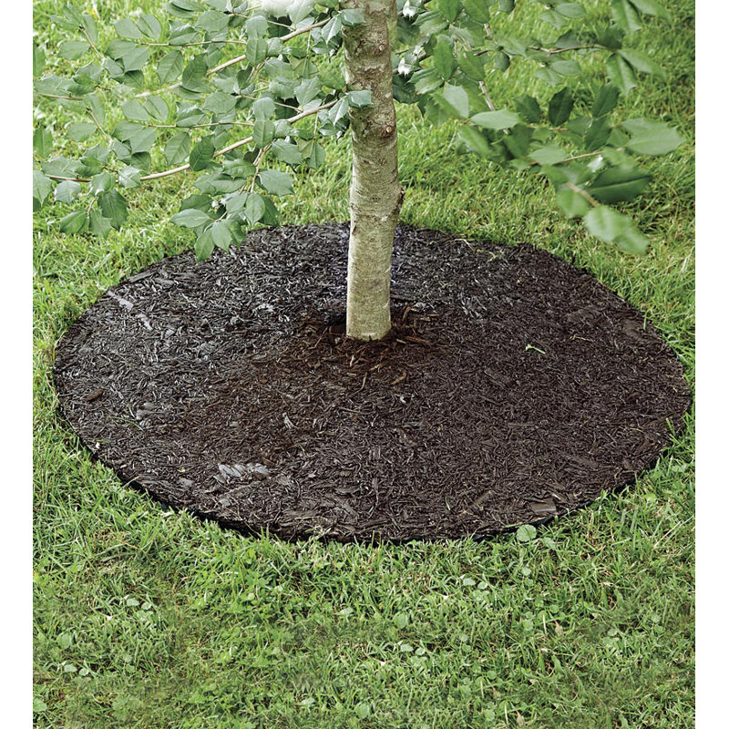 Permanent Mulch Tree Ring Landscape Edging, 0.25" H x 36" W x 36" D