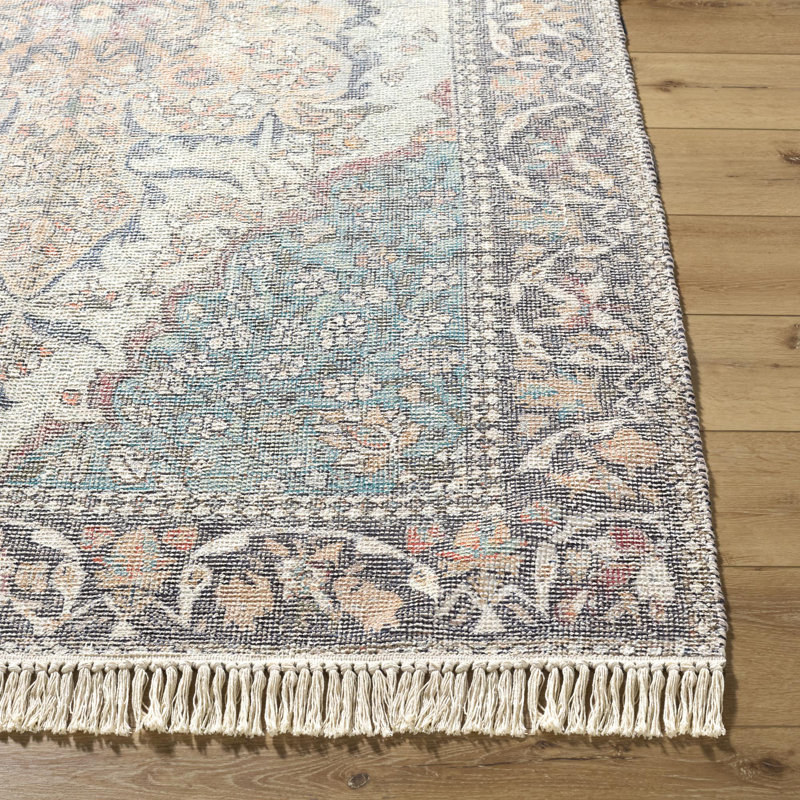 Tapis traditionnel tissé à la main Afsaneh, Rectangle 5 pi x 7 pi