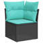 Ensemble de canapé de jardin avec coussin 9 pièces vidaXL