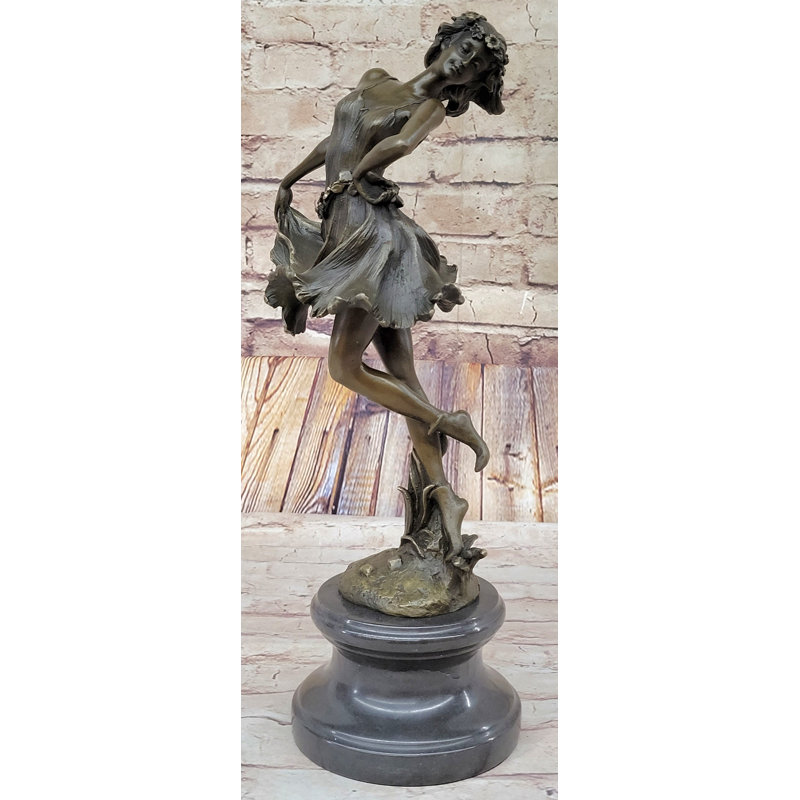 Sculpture de danseuse gitane originale Brigands, art déco