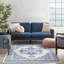 Tapis oriental ivoire / bleu Melyna-991167910