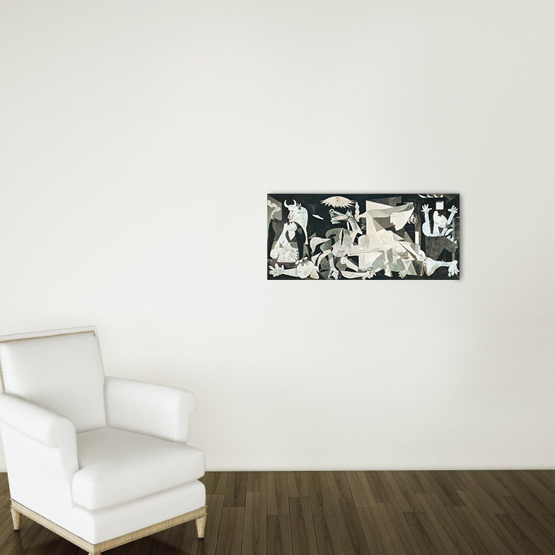Pablo Picasso - No Frame Print on Wood, 40cm H x 89cm W x 1.8cm D