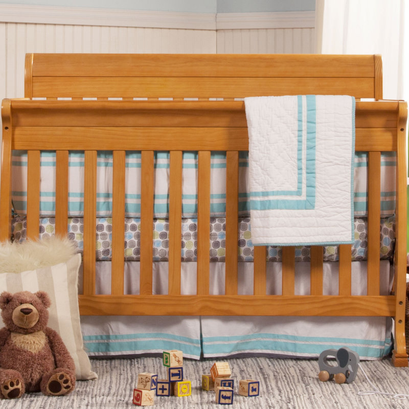 Lit de bébé convertible 4-en-1 Kalani, Chêne miel