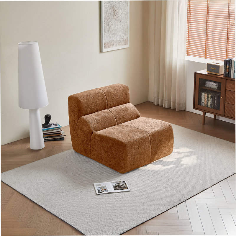Chaise d'appoint, chaise simple pour salon, bureau et petit appartement, Brun