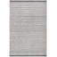 Kilim Flat Weave Wool/Cotton Geometric Rug in Ivory/Black-639227352