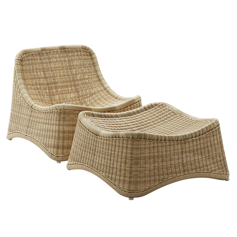 Chaise et tabouret d'extérieur Nanna Ditzel Chill