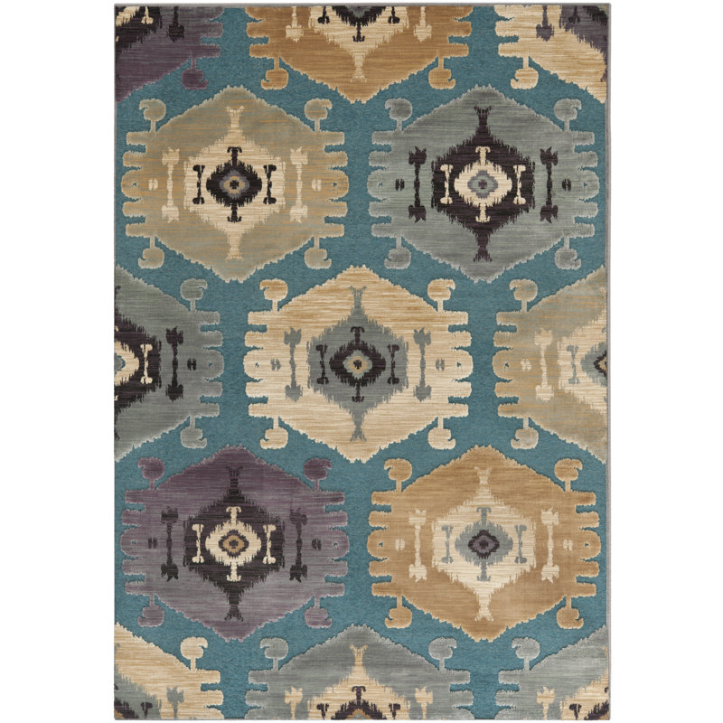 Braswell Performance Geometric Rug, Rectangle 5'3" x 7'6"