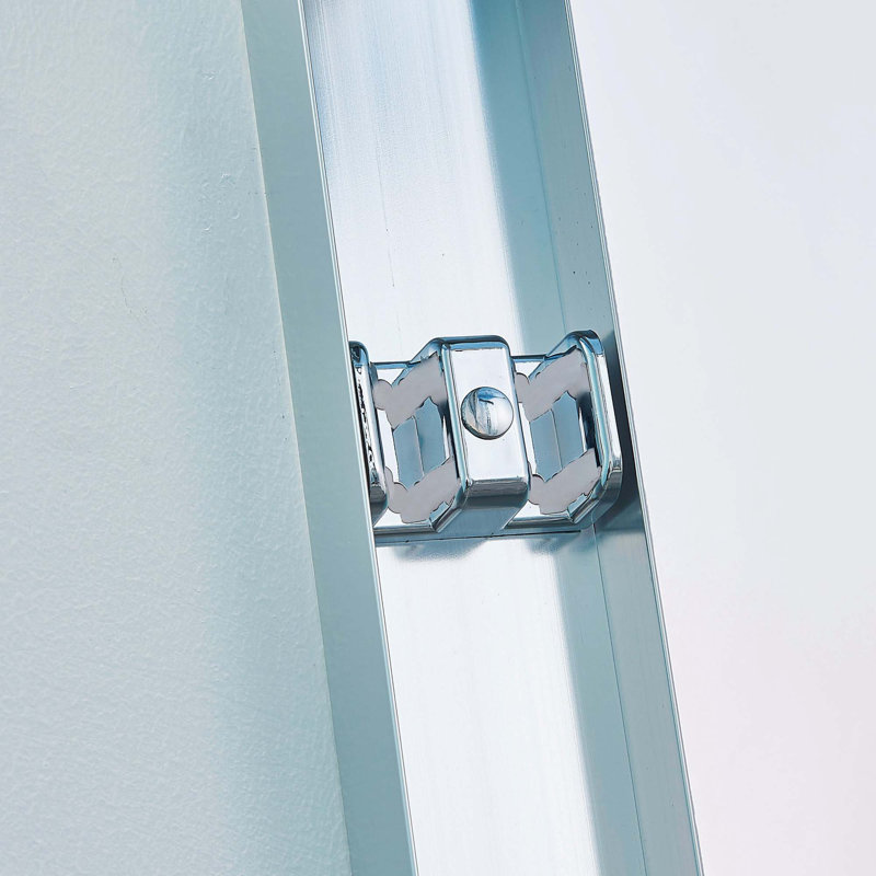 56-60"W X 60"H Double Sliding Tub Shower Door, Aluminium Alloy Frame In Chrome, 1/4" (6Mm) Thick SGCC Tempered Clear Glass.