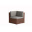 Ensemble de conversation modulaire en rotin avec coussins 4 pièces Cotswald-42897407