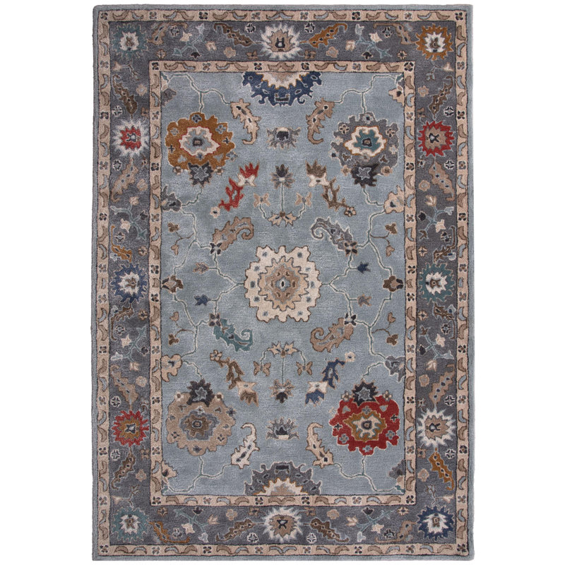 Tapis en laine / touffeté à la main Tencel, Rectangle 8 pi 9 po x 9 pi 11 po