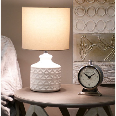 Ensemble de lampe de table blanche 13 po