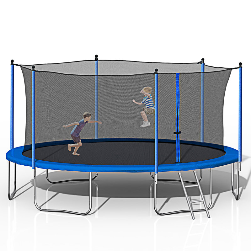 14Ft  Trampoline With Safety Enclosure Net