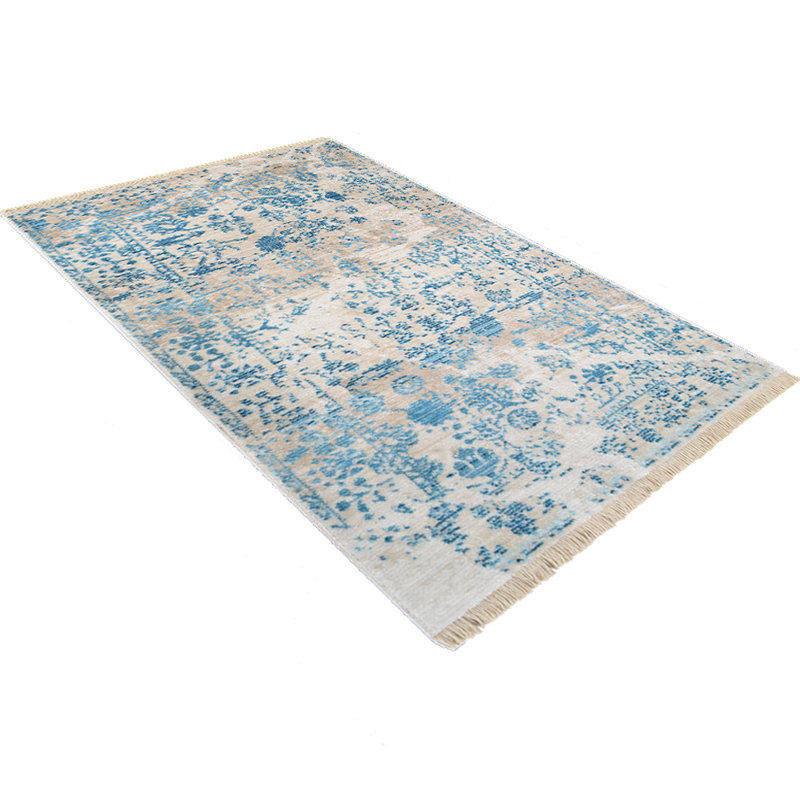  Tapis lavables de grande taille pour le salon Tapis ivoire oriental pour la salle à manger, Rectangulaire 8 pi x 10 pi