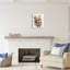 «Ba-032», impression de flamant tropical moderne sur toile par LSR Design Studio-93960588-93960589