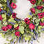 Couronne de porte artificielle 24 po avec fleurs d'eucalyptus-2048396417