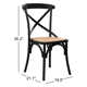 Camaran Solid Wood Cross Back Side Chair