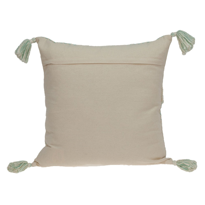 Harper Transitional Cream And Mint Throw Pillow