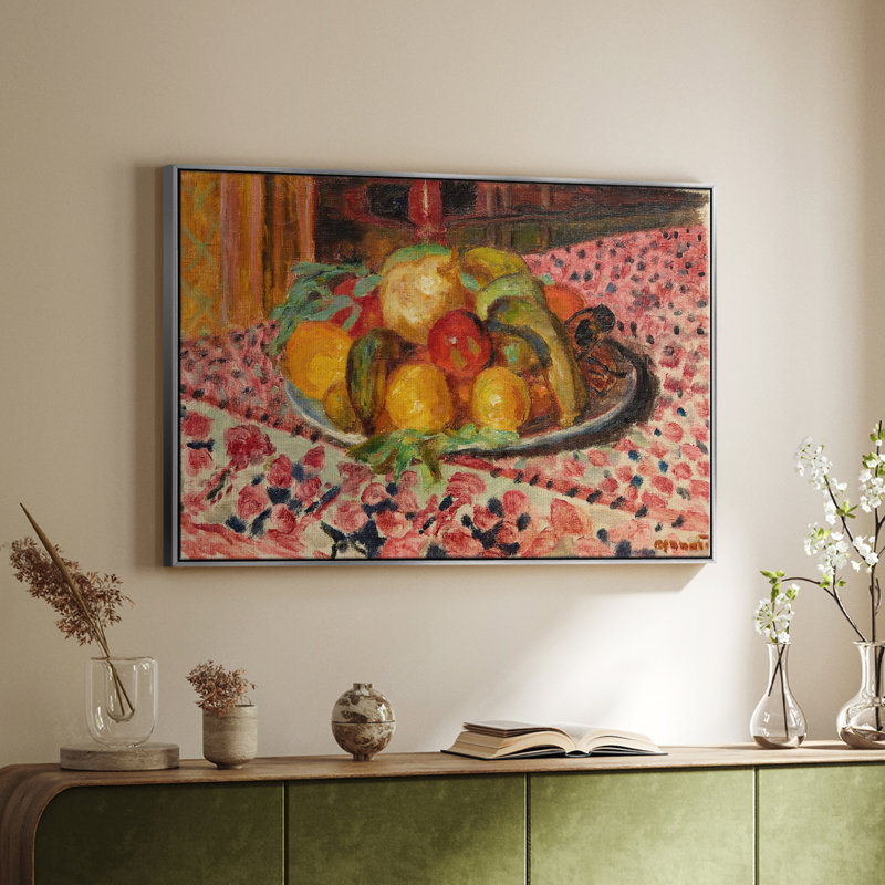 Botanique rétro - Liv, Toile tendue, H 25 po x l 37 po x P 1,5 po
