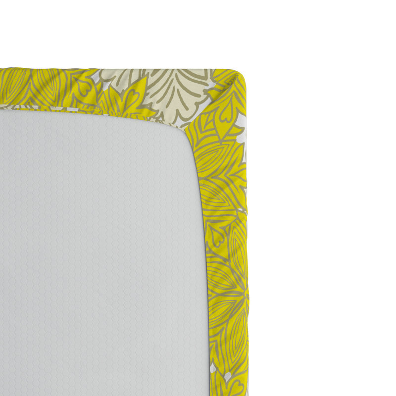 Microfiber Floral Fitted Sheet, Full Fitted Sheet