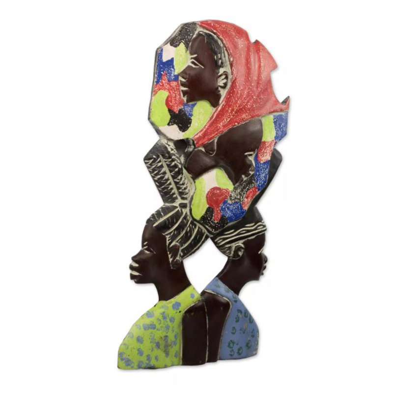 Décoration murale en bois pour femmes en unité