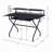 Capsicum 2-Shelf Gaming Desk in Black
