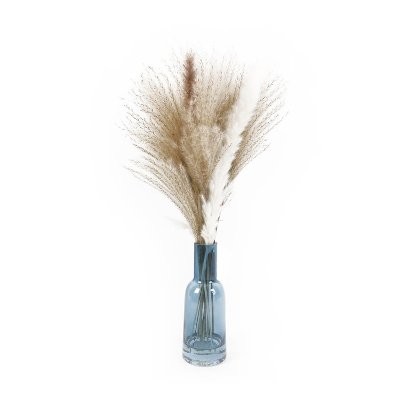 Faux Silk Pampas Grass Arrangement in Jar