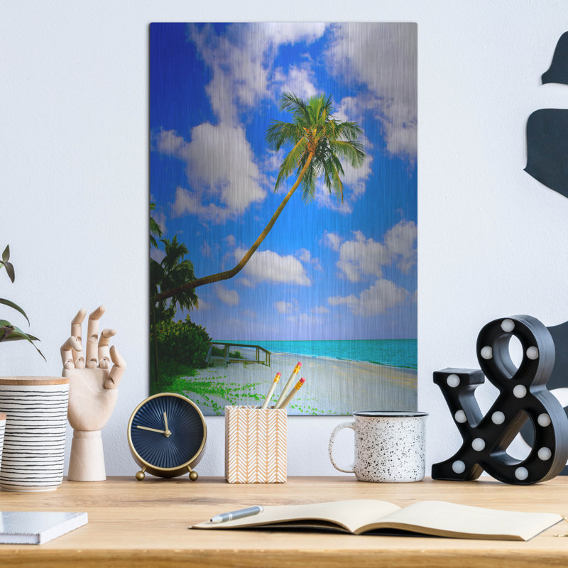 «Sanibel Island» par Jack Reed, art mural en métal, H 16 po x l 12 po