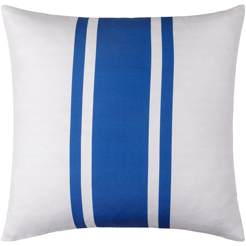 Classic Stripe Accent Throw Pillow Cover, 18"H x 18"W, Down