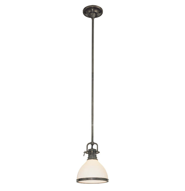 Randolph 1 - Light Single Pendant, Historic Bronze, 13"