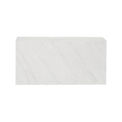 Shear Console Table, Rectangle, White Stone