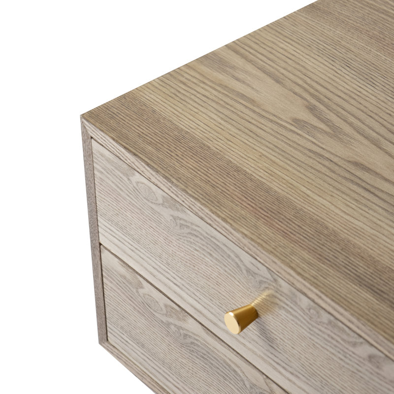 Table de chevet 2 tiroirs Auman