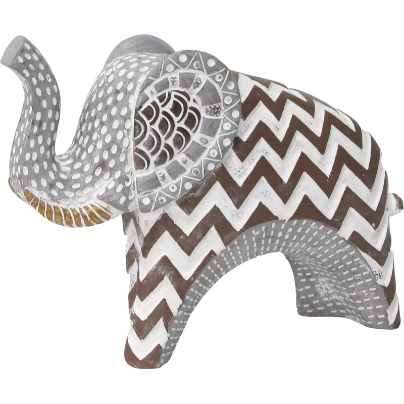 Statue tribale éléphant de table