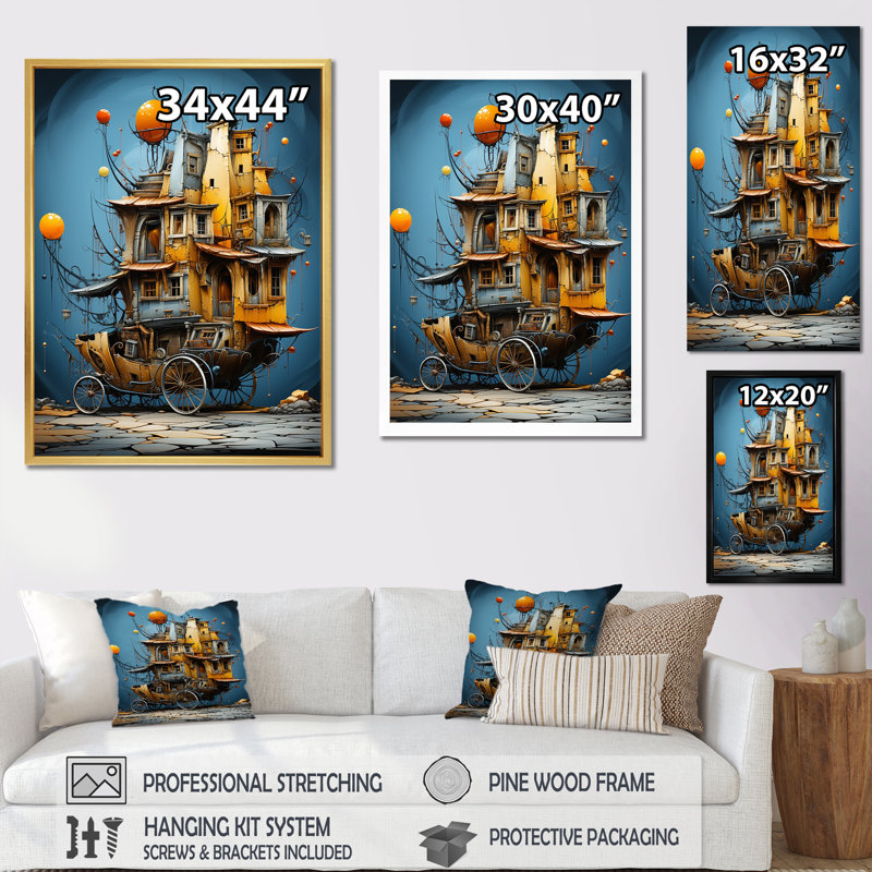 Surréalisme, H 32 po x l 24 po x P 1 po, Toile tendue