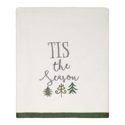Christmas Trees 100% Cotton Waffle Bath Towel