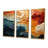 Biomorphism Organic Forms V - 3 Piece Wrapped Canvas Print-101532572-98146508