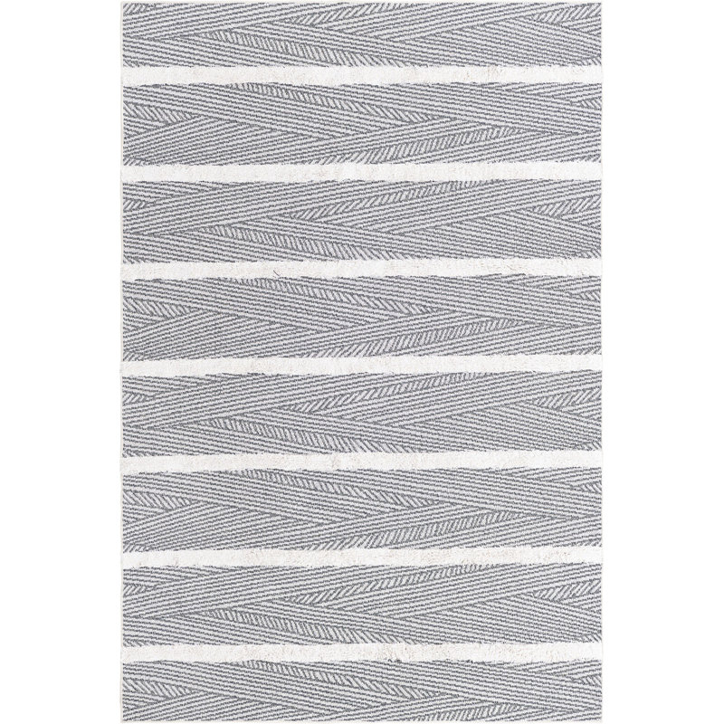 Eiryn Cotton Abstract Indoor Rug, Rectangle 5'3" x 8'