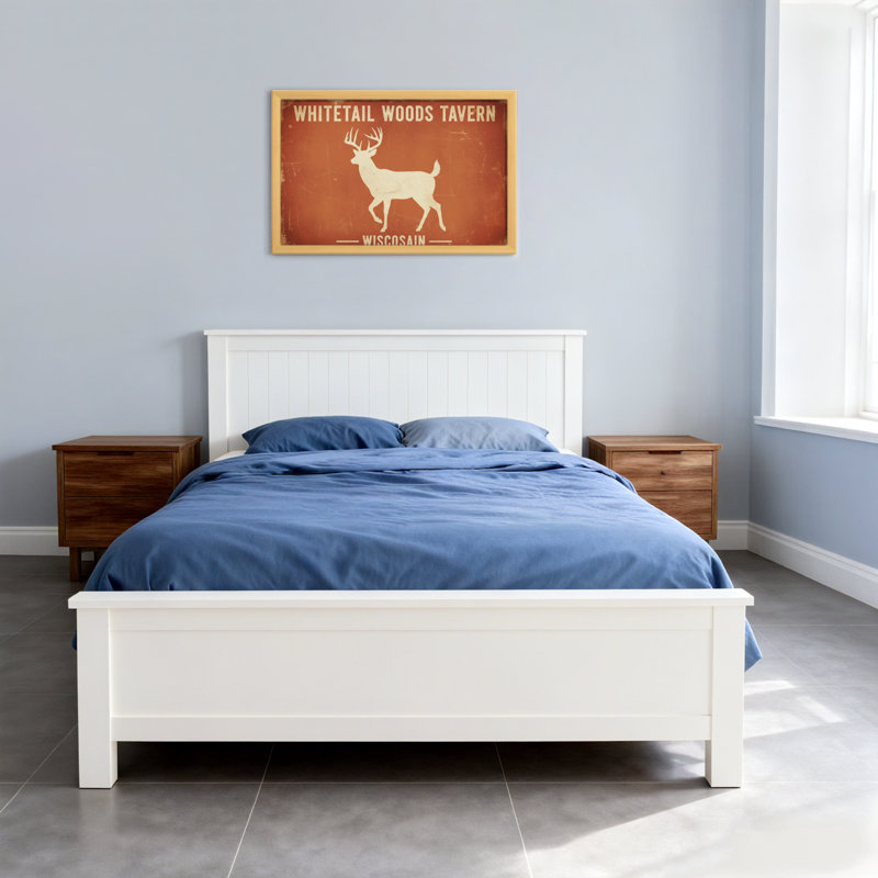 Animaux, cerf de Virginie, silhouette, motif rustique, Toile tendue, Ne s’applique pas, H 20 po x l 30 po