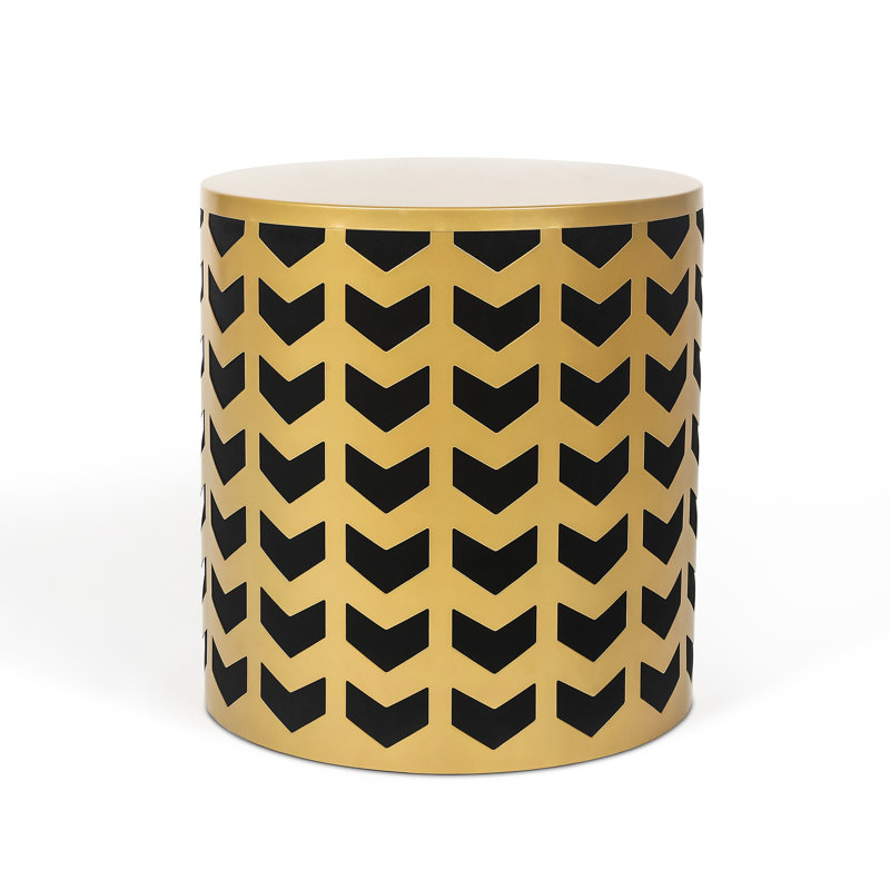 Huberta Drum End Table