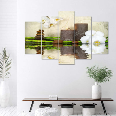 Zen Spa Candle Orchid - Wrapped Canvas Set