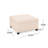 Contemporary Storage With Wheat Color, Birch Wood Legs And Comfortable Seating Waffle Stitch Design For Small Decor